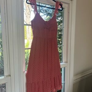 Beautiful Lily Rose mauve sundress. Fully lined, soft and stretchy fabric.